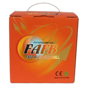 كرة إطفاء حريق ذاتية التشغيل من المصنع، كرة إطفاء حريق حمراء بوزن 1.3 كجم للرمي - Product Image 4