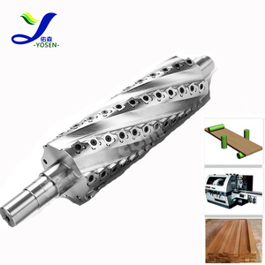 Tête de coupe spirale professionnelle pour machines à bois, tête de dégauchisseuse hélicoïdale avec lames TCT indexables pour une finition lisse - Product Image 3