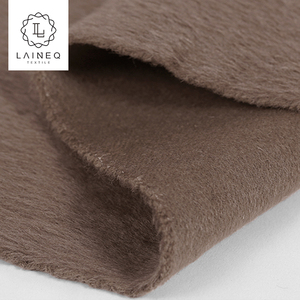 8788 alpaga laine mélange cheveux longs en peluche tissé tissu pour manteau - Product Image 4