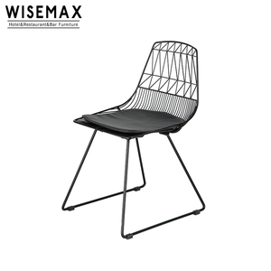 WISEMAX FURNITURE Mobilier de salle à manger classique, mobilier de luxe moderne, vente en gros, chaise de loisirs, chaise en fil métallique doré <span class=keywords><strong>Bertoia</strong></span>, chaise Lucy - Product Image 6