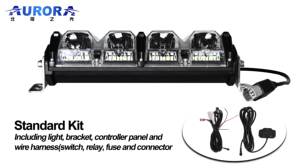 Barre lumineuse adaptative Aurora <span class=keywords><strong>30</strong></span>'' Feux de jour RGB LED Lumière tout-terrain - Product Image 3