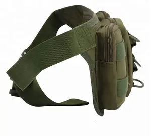 Customized Men's outdoor sports Multifunctional Oxford cloth camouflage pockets Tactical mobile phone collection waist bags