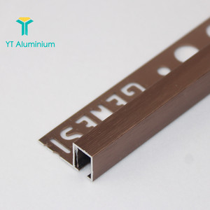 Sáng Bóng Bằng Đồng Hợp Kim Nhôm Vuông Cạnh <span class=keywords><strong>Tile</strong></span> <span class=keywords><strong>Trim</strong></span> Đối Với Trang Trí Góc Bên Ngoài - Product Image 3