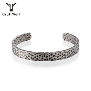 Craft Wolf 2020 Jewelry Mens Women Personalized Gold Jewelry Trendy Designer Stainless Steel Cuff <strong>Bangle</strong> <strong>Bracelet</strong> OEM Factory - Product Image 4