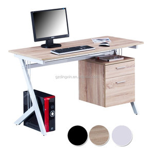 Bàn văn phòng máy tính bảng Pc, Bàn máy tính hiện đại với ngăn kéo treo A4 - Product Image 1