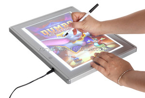 <span class=keywords><strong>Tablette</strong></span> <span class=keywords><strong>lumineuse</strong></span> LED à cadre en aluminium ultra-mince à 4 niveaux de luminosité, pour <span class=keywords><strong>dessin</strong></span> et traçage - Product Image 2