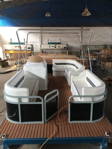 16ft Chất Lượng Tốt Đẹp Decking Điện Nổi Catamaran <span class=keywords><strong>Pontoon</strong></span> Thuyền Với Chứng Nhận Ce - Product Image 2