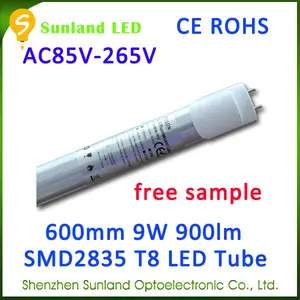 Amplamente utilizado pure white AC85-265V SMD2835 CE ROHS luzes led tubular t8