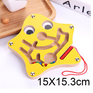 <span class=keywords><strong>Cube</strong></span> Puzzle Labyrinthe Jeu de Jouets En Bois Jeux De Magie Aimant Enfants Adultes Équilibre Magnétique Labyrinthe Jouet - Product Image 5