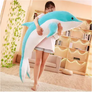 160cm Large size Stuffed Sea Animal Plush Toy Soft Shark plush pillow Three colors and nine sizes large plush toy leather shell