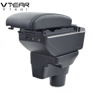 Vtear-reposabrazos x-line para <span class=keywords><strong>KIA</strong></span> <span class=keywords><strong>Rio</strong></span> 4, 2017, carga USB, aumento de doble capa, almacenamiento de contenido de tienda central, caja de accesorios - Product Image 6
