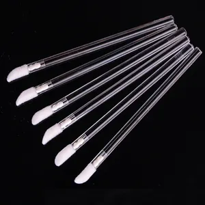 High quality Transparent plastic handle Disposable lipstick brush makeup tools lip gloss wand applicators wholesale