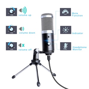 Envío gratuito profesional cardioide podcastng micrófono con trípode para juegos - Product Image 2