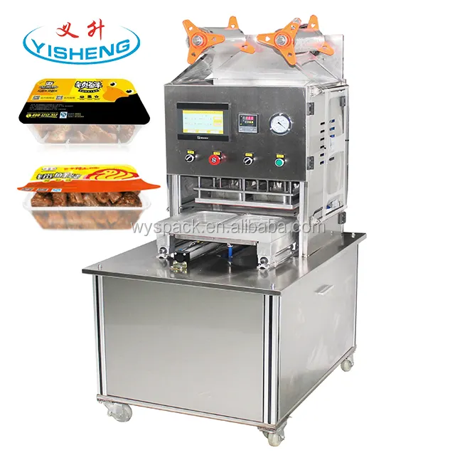 custom new type Factory price Automatic MAP tray sealer, food vacuum sealing machine