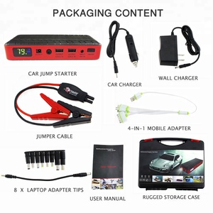 Produits en gros, démarreur de batterie de voiture d'urgence multifonction mini, capacité 9600mAh/1050000mAh - Product Image 3