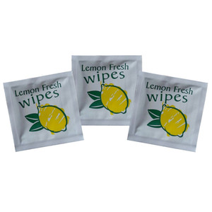 Lingettes nettoyantes pour les mains parfumées au <span class=keywords><strong>citron</strong></span>, emballées individuellement, pour restaurants, hôtels, voyages, lingettes jetables non tissées, vente en gros OEM - Product Image 2
