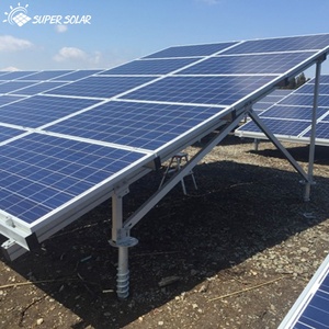 พื้นดินสกรูมูลนิธิ20kw อลูมิเนียมแผงเซลล์แสงอาทิตย์ติดตั้งระบบโครงสร้างที่มีสกรูฐาน25kw 30kw 50kw - Product Image 4