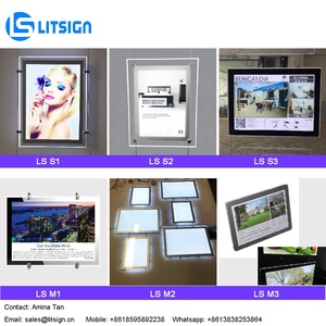 Tiện ích sáng tạo trong suốt led hiển thị acrylic led thắp sáng khung ảnh - Product Image 6