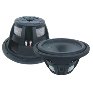 10 Inch Dual Voice Coil 4-Ohm 1000-Watt Car Subwoofer、Black Loudspeaker Horn