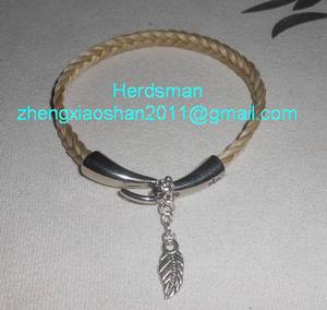 Bracelets de cheveux de <span class=keywords><strong>cheval</strong></span> naturels faits à la main, bijoux, boucles d'oreilles et collier en poils de <span class=keywords><strong>cheval</strong></span> réels avec fermoirs en acier inoxydable - Product Image 2