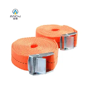 1 "Cam หัวเข็มขัดกระเป๋าเดินทาง Tie Down Strap ไม่มีที่สิ้นสุดโพรพิลีน10ft 200kgs Breaking Strength