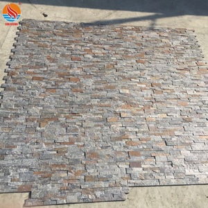 Nhà máy Trực Tiếp Gỉ Quartzit Gờ Đá Tường Ốp Gạch Cho Trang Trí - Product Image 3