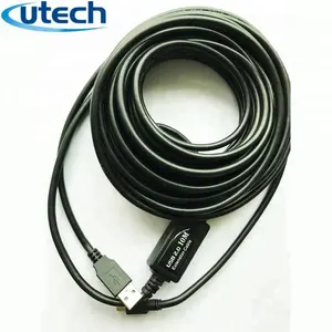 OEM 10meters 32ft Mini USB Active Repeater Extension Cable with booster chipsets