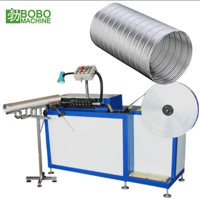 PAD-300 Series Aluminum Foil Flexible Duct Machine Manufacture for Metallic Strip Wound Spiral Hose