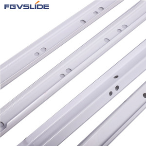 FGVSLIDE Cold Rolled Steel Powder Coated Roller <strong>Drawer</strong> Slide Bottom Mount White Metal Box <strong>Drawer</strong> <strong>Runner</strong> With Nylon Wheels - Product Image 4