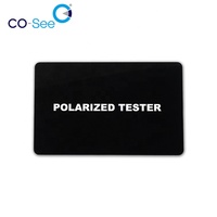 Lunettes de soleil polarisées testeur carte test si le soleil est polarisée en ligne