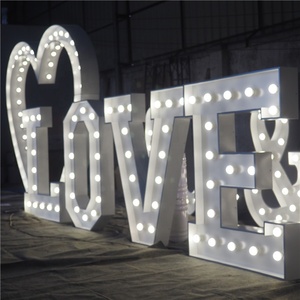 2019 La Migliore vendita prodotti di amore lettera segno di nozze pubblicità richiesta lettera amore tendone lettere segno per la decorazione - Product Image 6