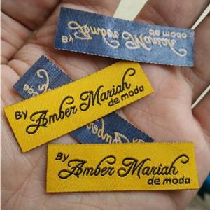 Großhandel <span class=keywords><strong>Hot</strong></span> Melt Adhesive <span class=keywords><strong>Woven</strong></span> Label Eisen auf Stoffe ti ketten - Product Image 6