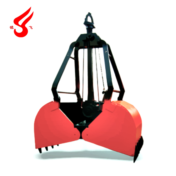 YUFEI Mechanical Four Ropes Grab Clamshell Bucket for Crane