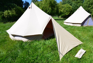 GSD Extérieur Auvent Toile Cloche Yourte <span class=keywords><strong>Tente</strong></span> Coton Toile <span class=keywords><strong>Tipi</strong></span> <span class=keywords><strong>Tente</strong></span> Chasse Safari Stretch <span class=keywords><strong>Tente</strong></span> Familiale - Product Image 3
