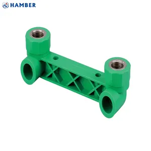 HB-P-013 plastic PP-R plumbing water pipe fitting ppr Double Female Elbow