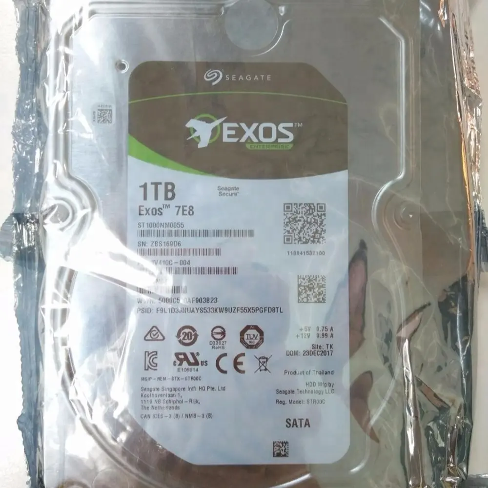 공장 도매 Seagate 하드 드라이브 기업 HDD ST1000NM0055 1TB 7.2K 3.5 SATA 128MB