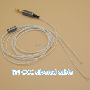 Câble d'écouteurs mp3 argenté OCC, pièces, Semi-fini - Product Image 5