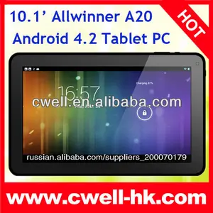 Allwinner a20 двухъядерный 10.1 дюймовый емкостный сенсорный экран таблетки android 4 10