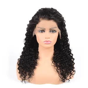 13X4 Lace Frontal Wigs One Donor Deep Wave Cuticle Aligned Cut from Young Girl Brazilian Hair Long Light Brown Swiss Lace 2 Year