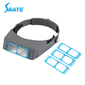 MG81007-B 1.5x-3.5x Optische Glazen Lens Hoofdband Vergrootglas Dubbele Lens Head-Gemonteerde <span class=keywords><strong>Loupe</strong></span> Vergrootglas - Product Image 6