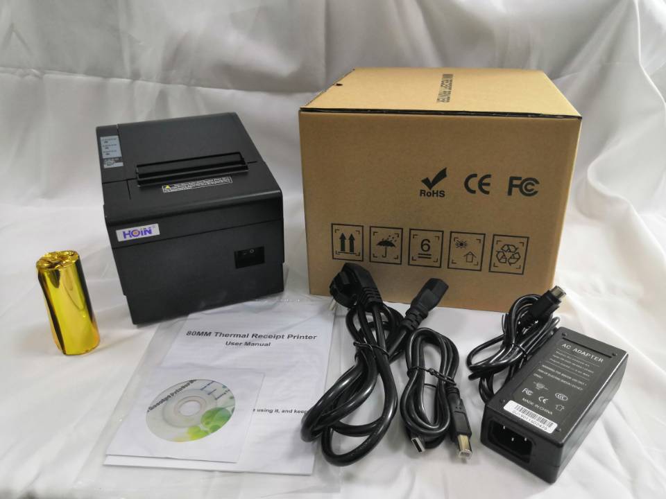 HOP-E802 Thermal Receipt Printer Wireless 3inch terminal Printers with auto cutter 80mm POS Bill Printer factory cheap price