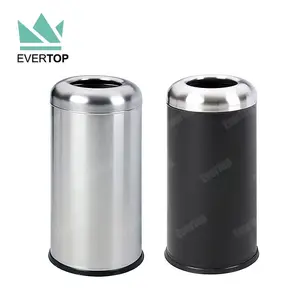 Stainless Trash Bin Indoor Commercial Dust Bin Metal Commerical Trash Bin Stainless Steel Dustbin Public Trash Can Commerical Use