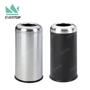 Metal Trash Bin Indoor Commercial Dust Bin Metal Commerical Trash Bin Stainless Steel Dustbin Public Trash Can Commerical Use