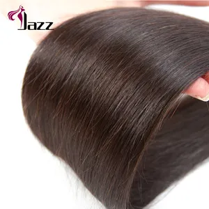 Wholesale Brazilian Straight Virgin Human Hair Bundles With Closure 100% Human Hair Weave With Lace Front Closure