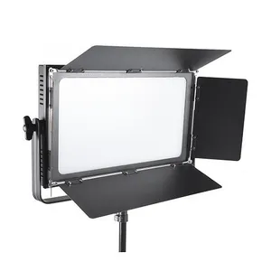 Fotografi ZF-100WA 3200K- 5700K Stepless Adjustable LED Video Lampu Studio dengan Logam Baffle