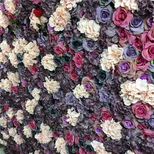 SPR FW1812262 decorazione di cerimonia nuziale evento della parete del fiore sfondo decorazione appesi fiori artificiali di cerimonia nuziale all'ingrosso della parete del fiore