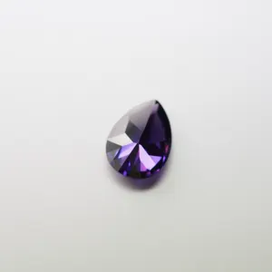 배 violet PURPLE clear bright cz 돌 cubic 지르코니아 돌 대 한 귀걸이