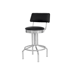 Modern Industrial Commercial Style Swivel <strong>Bar</strong> <strong>Stools</strong> <strong>Leather</strong> With Metal Chair Frame for Kitchen Dining Restaurant Home <strong>Bar</strong> Use - Product Image 6