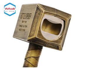 Venta caliente 3D creativo Thor martillo de Metal antiguo Aleación de Zinc abridor de botellas de <span class=keywords><strong>cerveza</strong></span> - Product Image 4