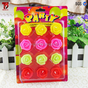 Bougies d'<span class=keywords><strong>anniversaire</strong></span> et de fête colorées, joyeux <span class=keywords><strong>anniversaire</strong></span>, belle fleur en forme - Product Image 4
